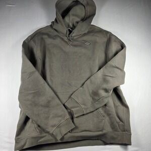 DSG Men's Heavyweight Fleece Hoodie 2XL Pullover Sweatshirt Olive Green